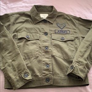Green army jacket